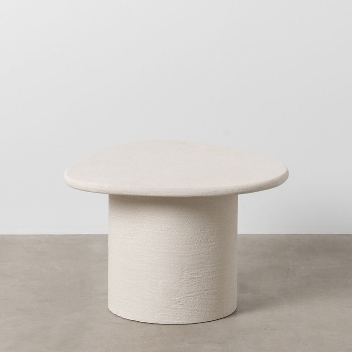 BigBuy Home Table Basse WILMA Blanc Bois MDF Ronde