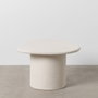 BigBuy Home Table Basse WILMA Blanc Bois MDF Ronde