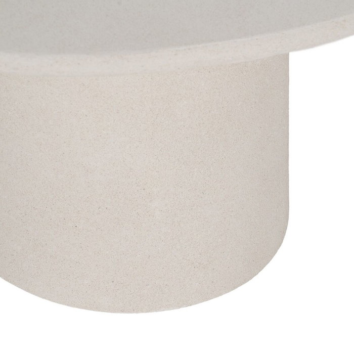 BigBuy Home Table Basse WILMA Blanc Bois MDF Ronde