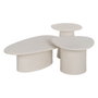 BigBuy Home Table Basse WILMA Blanc Bois MDF Ronde
