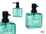 BERILO Distributeur de savon bleu verdâtre 250 ml
