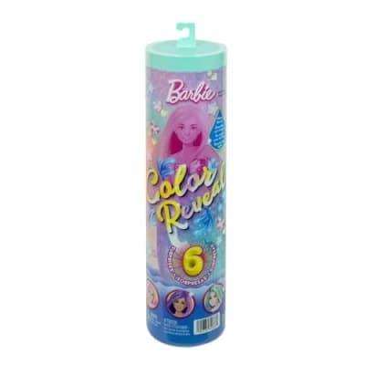 Mattel Barbie Color Reveal Sirenas, Poupée révélant des couleurs sirènes, dimensions 32 x 8 x 8 cm, à partir de 36 mois