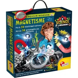 Kit Scientifique I'M A GENIUS 50 Expériences de Magnétisme par Lisciani Giochi - Jeu Éducatif pour Enfants 7-12 ans - Matériel Complet