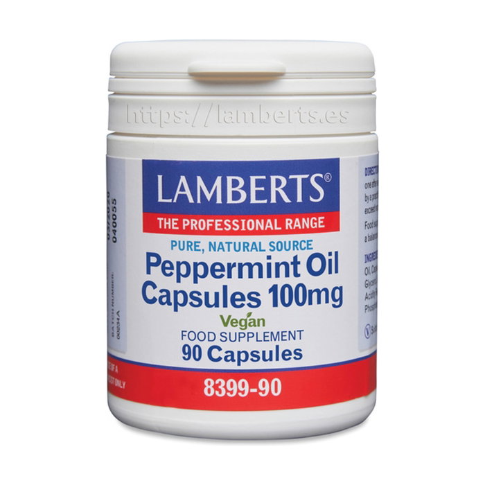 LAMBERTS Huile de feuilles de menthe 100 mg, 90 capsules