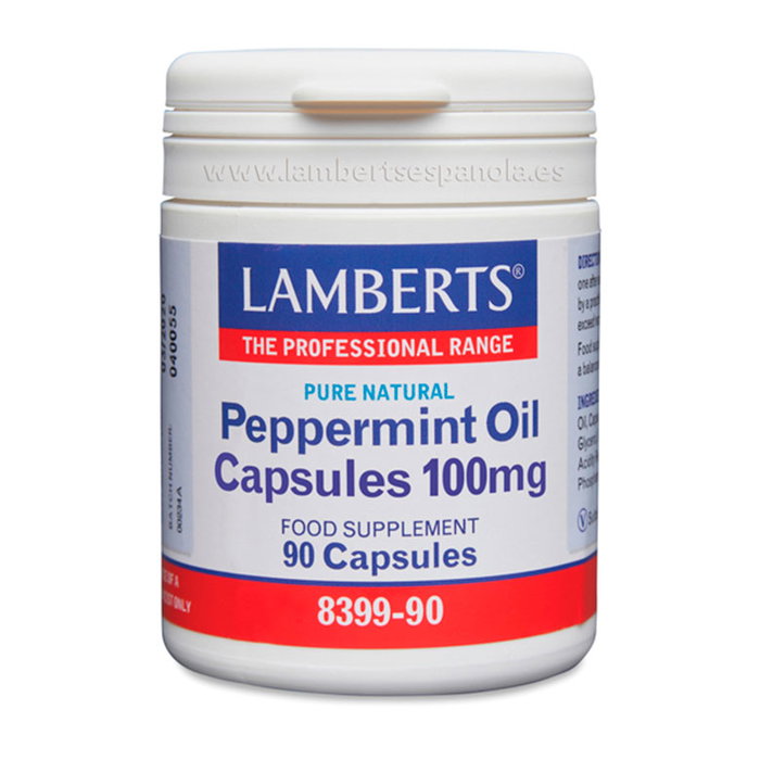LAMBERTS Huile de Menthe Poivrée 100 mg, 90 Capsules LAMBERTS Huile de Menthe Poivrée 100 mg, 90 Capsules