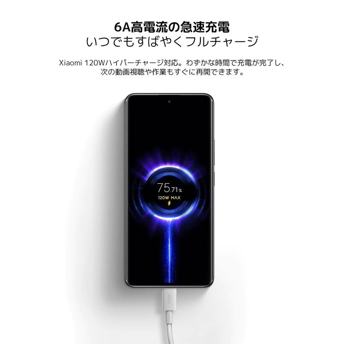 Câble USB-C vers USB-C Xiaomi BHR087KGL 1 m