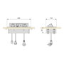 Emuca Multiconnecteur Atom 26 A+C, Peint en aluminium