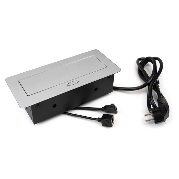 Emuca Multiconnecteur Atom 26 A+C, Peint en aluminium