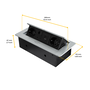 Emuca Multiconnecteur Atom 26 A+C, Peint en aluminium