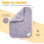 Medisana Coussin Chauffant HP 518 Violet, 100 W, 4 Niveaux de Chaleur, Housse Lavable, Tissu Oeko-Tex, Confort et Détente