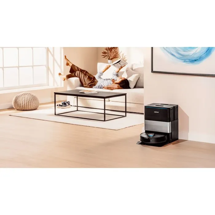 Cecotec Conga X70 Aspirateur Robot Laveur 15000 Pa 240 min Autonomie 240 m² Noir