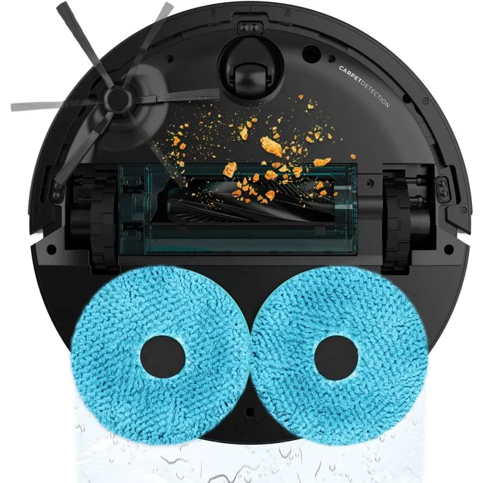 Cecotec Conga X70 Aspirateur Robot Laveur 15000 Pa 240 min Autonomie 240 m² Noir