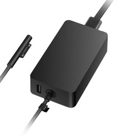 Microsoft Chargeur USB 44W / 15V / 2.58A pour Surface Pro et Surface Laptop avec Port USB Additionnel