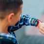 Lexibook - Montre Enfant Connectée Spider-Man avec Écran Tactile et Caméra 720p - MP3, Dictaphone, Podomètre, Lampe de Poche - Réf. DMW070SP