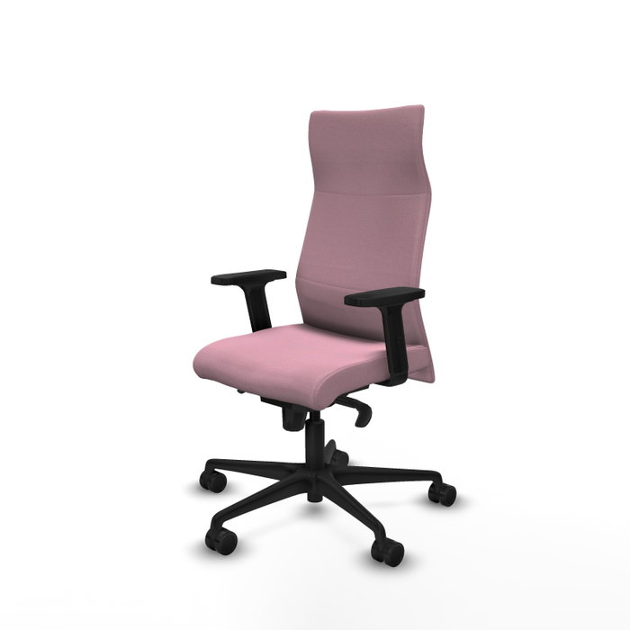 Piqueras Y Crespo Fauteuil Albacete Rose avec Mécanisme Synchrone et Accoudoirs 2D