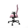 Piqueras Y Crespo Fauteuil Albacete Rose avec Mécanisme Synchrone et Accoudoirs 2D