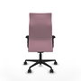 Piqueras Y Crespo Fauteuil Albacete Rose avec Mécanisme Synchrone et Accoudoirs 2D