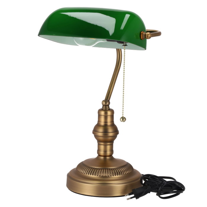 Daphne Lampe de table vintage « Banker » Noir Daphne Lampe de table vintage « Banker » Noir