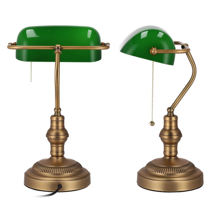 Daphne Lampe de table vintage « Banker » Noir Daphne Lampe de table vintage « Banker » Noir