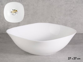 Vivalto Bol Opal Cuadrado 24.5x24.5 cm Blanc Verre (Set de 24)
