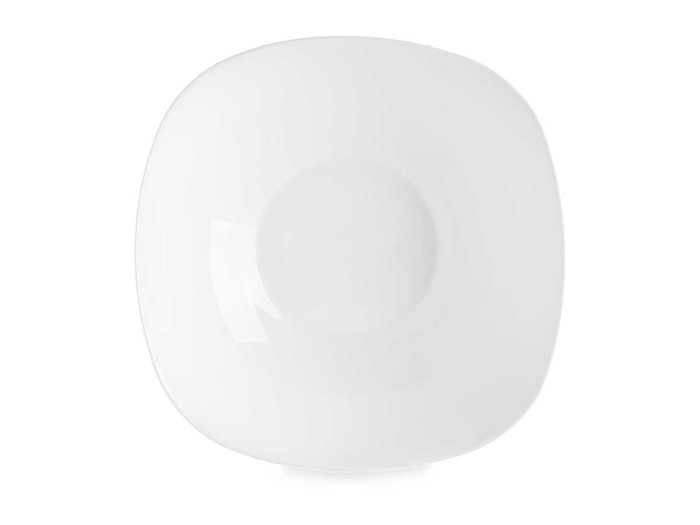 Vivalto Bol Opal Cuadrado 24.5x24.5 cm Blanc Verre (Set de 24)