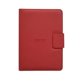 Port Designs Housse Universelle 10" pour Tablette Rouge - Etui de Protection avec Fermeture Magnétique, Support et Rabat de Protection pour l'Écran