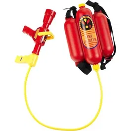 Klein 8932 Lance à incendie jouet pour enfant avec réservoir dorsal 2L et jet d'eau réglable - Sac à dos pompier