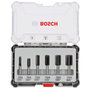 Bosch Professional Coffret de 6 fraises droites, queue 8 mm, Ø12/16/20 mm