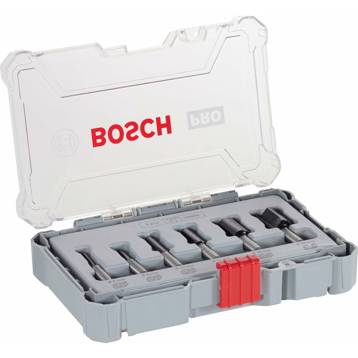 Bosch Professional Coffret de 6 fraises droites, queue 8 mm, Ø12/16/20 mm