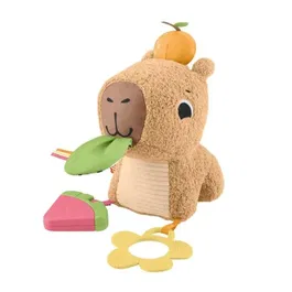 Fisher-Price HYR54 - Mon Capybara Câlins, Peluche Anneau de Dentition et Hochet Sensoriel pour Bébé dès 3 mois