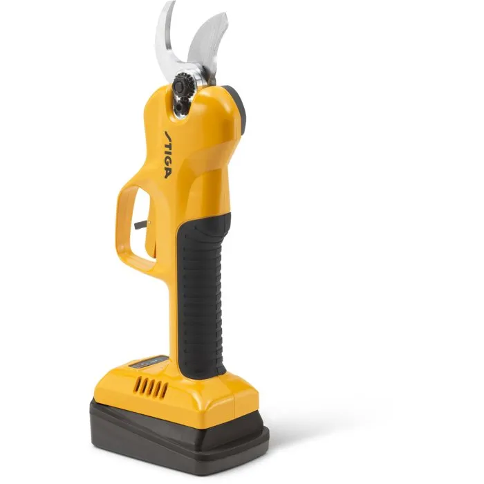 Stiga Sécateur Électrique SC 100e Kit avec Batterie 20V 500W - Couteau de Jardin pour Buissons et Haies, Diamètre de Branche Jusqu'à 30 mm