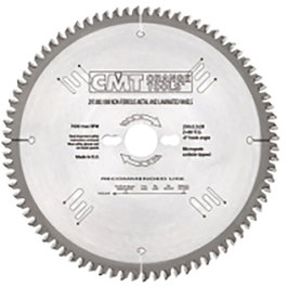 CMT Lame de scie circulaire 250-30-2.8 (Z-80) pour coupes transversales et longitudinales dans aluminium, laiton, plastique et bois stratifié