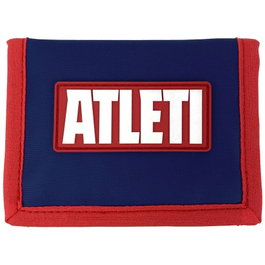 CYP BRANDS Portefeuille Atletico de Madrid - 13x1.5x10 cm avec compartiments cartes, billets, pièces et fermeture velcro