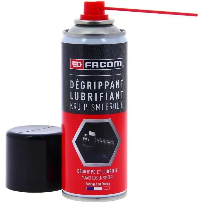 Facom Dégrippant Lubrifiant Aérosol Multi-usages 200 ml - Débloque visserie oxydée, lubrifie mécanismes