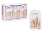 PINCELLO Set de 24 pinces en bois naturel