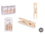 PINCELLO Set de 24 pinces en bois naturel
