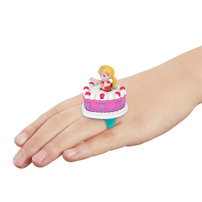 Polly Pocket Coffret Boîte à Bijoux Cœur Pailleté Rubis 80ème Anniversaire Mattel
