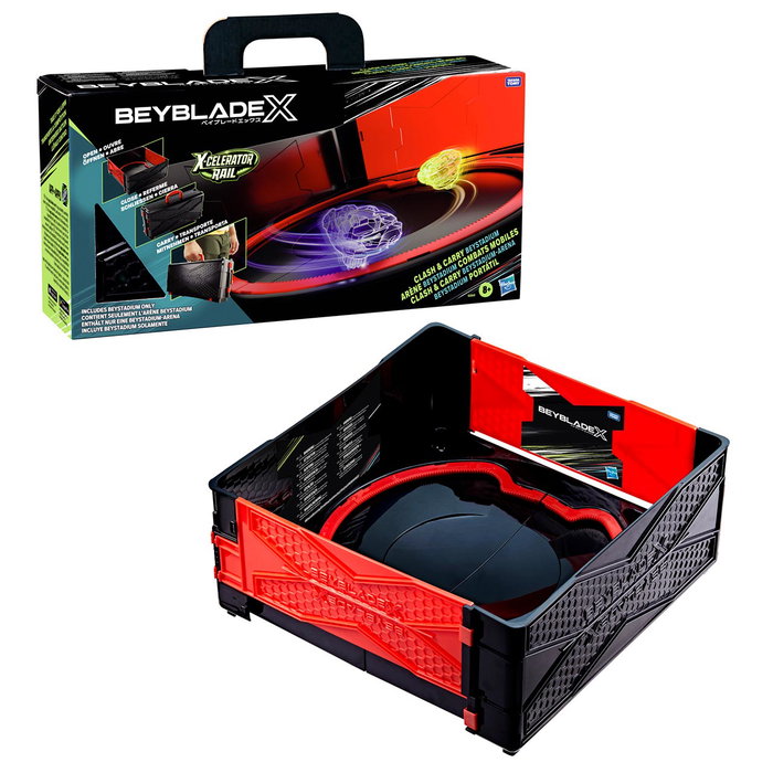 Hasbro Beyblade X Arène de Combat Portative Clash & Carry G0841 Multilingue Hasbro Beyblade X Arène de Combat Portative Clash & Carry G0841 Multilingue