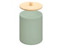 Berilo Bocal Plastique avec Couvercle Bambou Vert Menthe 9x13,5x9 cm (Set de 24)