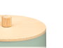 Berilo Bocal Plastique avec Couvercle Bambou Vert Menthe 9x13,5x9 cm (Set de 24)