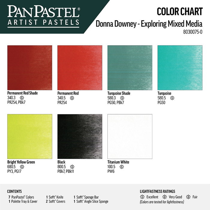 Panpastel PanPastel 7 - Explorando los medios mixtos con Donna Downey Estuche