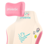 Phoenix technologies Silla Gaming Phoenix Nova Cream Edition, Fauteuil de jeu ergonomique en crème, confort premium