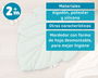 KioKids Couverture d'activités sensorielle en forme de feuille en coton pour bébé +2 mois avec mordedor de silicona, jouet crépitant et étiquettes de tissu - Vert salvia