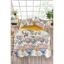 Ensemble de Lit 100% Coton Renforcé - Housse de Couette 240 x 220 cm + 2 Taies d'Oreiller 60 x 60 cm - Couleur Moutarde