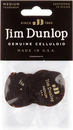 Dunlop Púas Celluloid Shell Teardrop Medium (pack de 12)