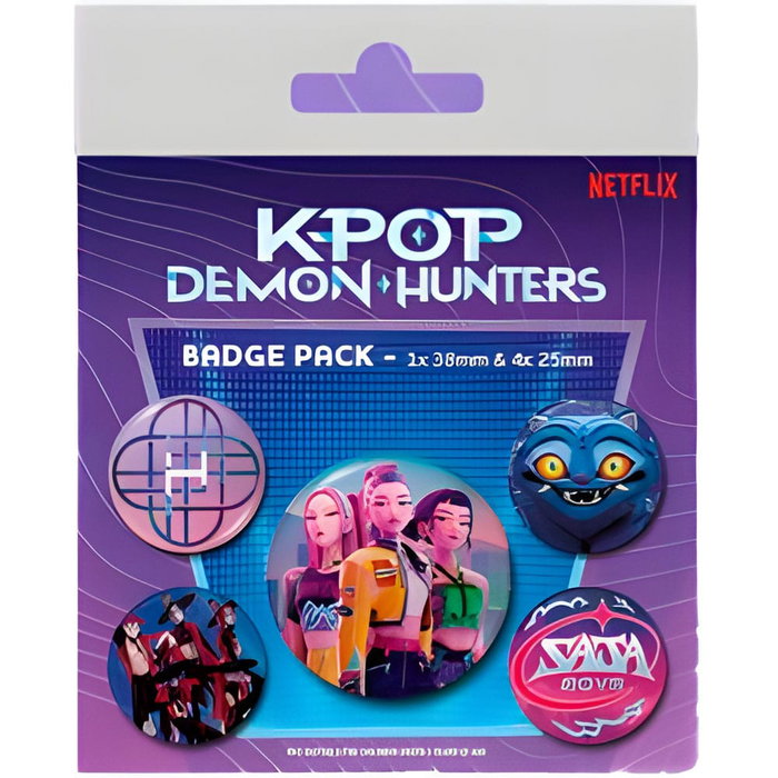 Pyramid International Pack de 5 badges KPop Demon Hunters Pyramid International Pack de 5 badges KPop Demon Hunters