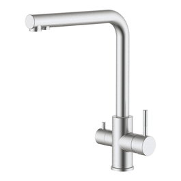Verhal Grifo Monomando de Cocina Caño Alto Osmosis Inox Cepillado 3 Vías