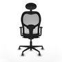 Chaise de Bureau avec Appui-tête Jorquera Piqueras y Crespo 1D036G1 Gris foncé