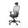 Chaise de Bureau avec Appui-tête Jorquera Piqueras y Crespo 1D036G1 Gris foncé