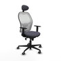 Chaise de Bureau avec Appui-tête Jorquera Piqueras y Crespo 1D036G1 Gris foncé